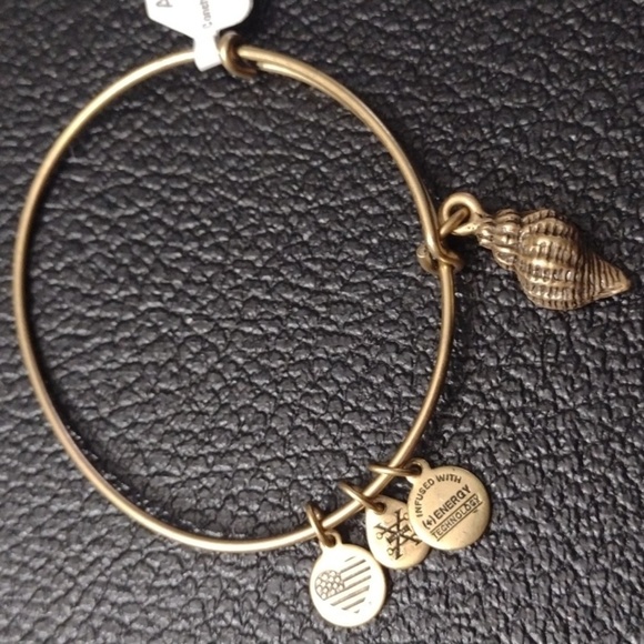 Alex And Ani Snowman Charm Bangle Bracelet - Shiny Yellow Gold, Adjustable, NWT With Tags, SOLD OUT Style